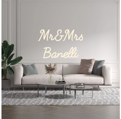 Custom text: Mr&Mrs
Banelli