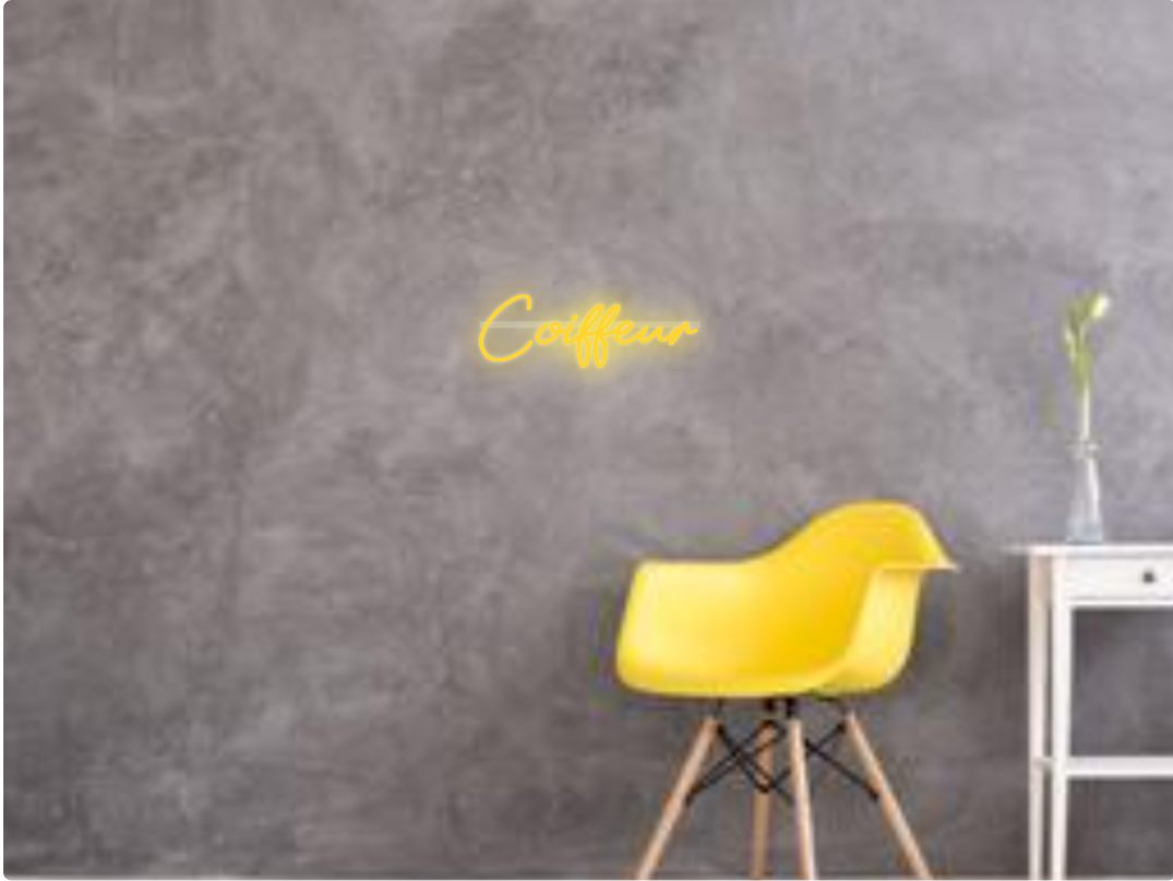 Custom text: Coiffeur