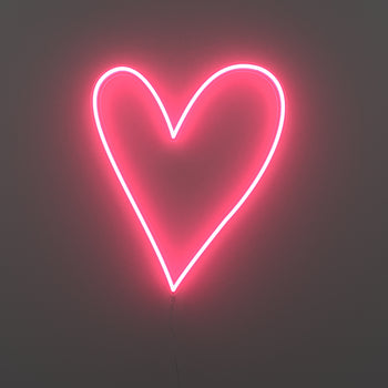 Big Big Heart (Très gros coeur) - Signe en néon LED