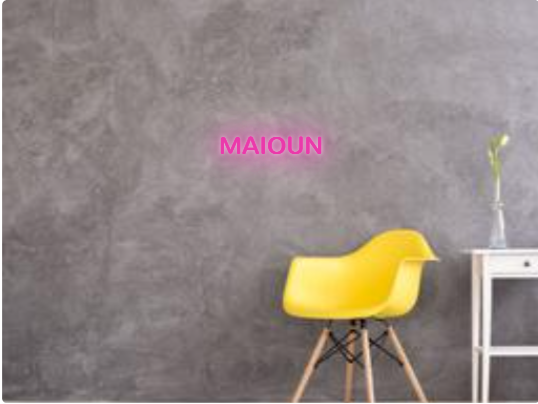 Custom text: MAIOUN