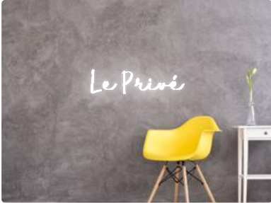 Custom text: Le Privé