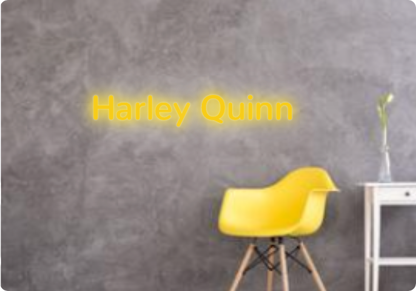 Custom text: Harley Quinn