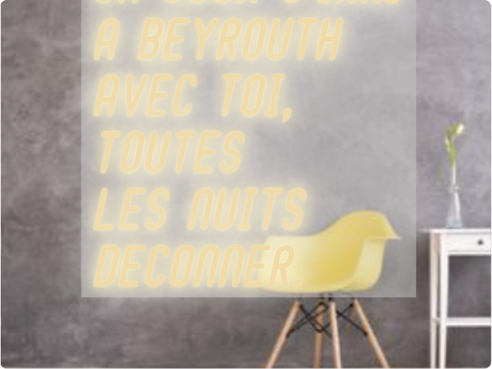 Custom text: UN JOUR J