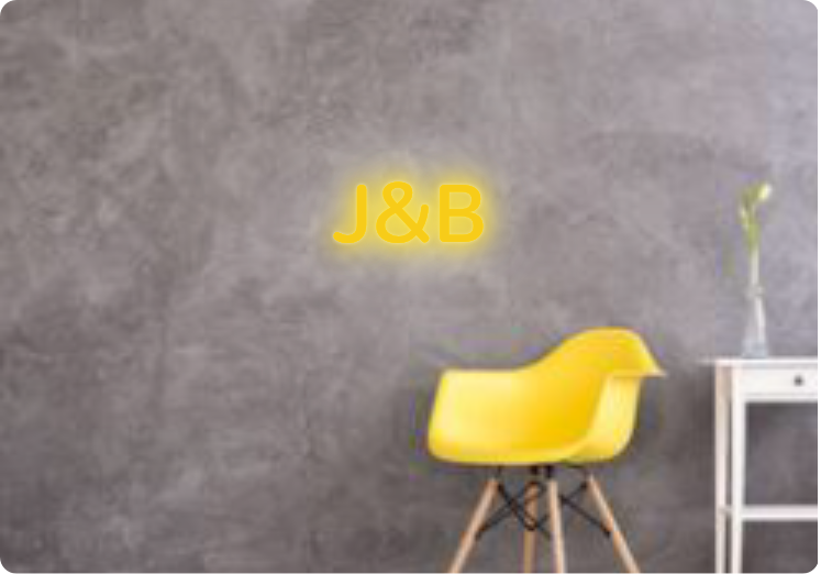 Custom text: J&B