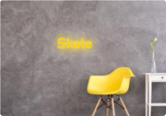 Custom text: Skate