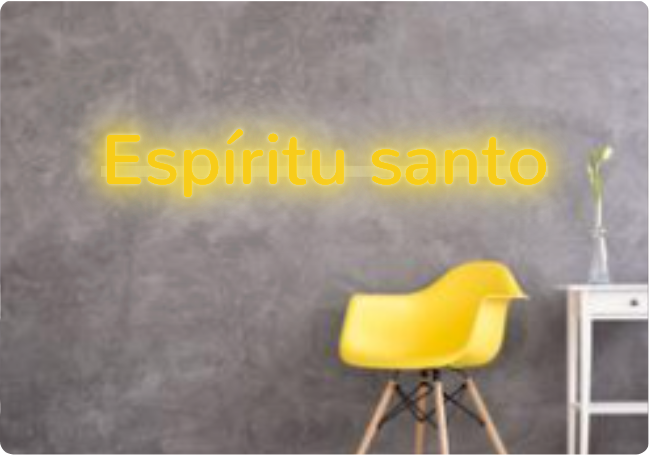 Custom text: Espíritu santo