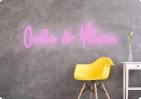 Custom text: Ouria & Yliana