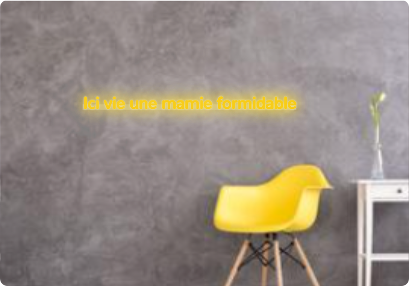 Custom text: Ici vie une mamie formidable