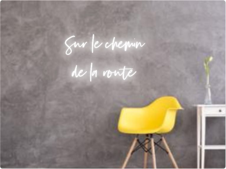 Custom text: Sur le chemin 
de la route