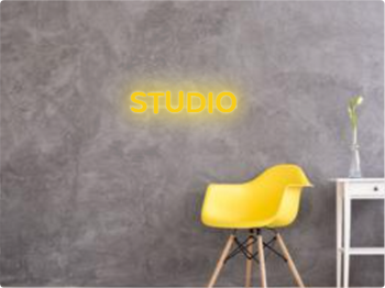 Custom text: STUDIO