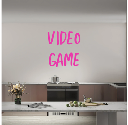 Custom text: VIDEO
GAME