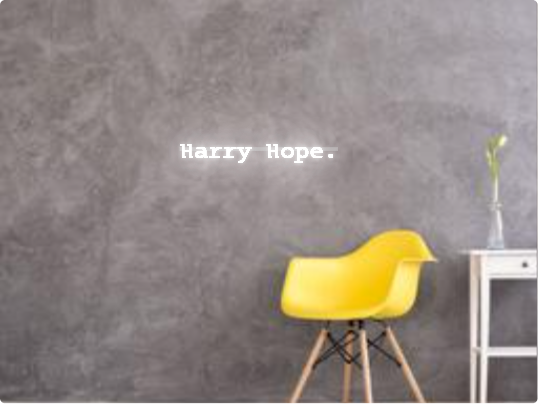 Custom text: Harry Hope.