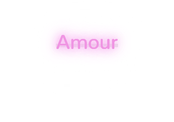 Custom text: Amour