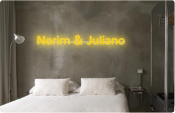 Custom text: Nerim  &  Juliano