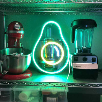 Crazy Avocado - signe en néon LED