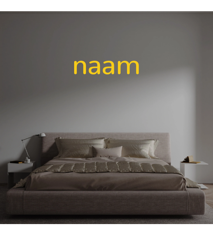 Custom text: naam