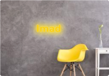 Custom text: Imad