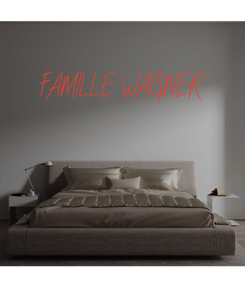 Custom text: FAMILLE WAGNER