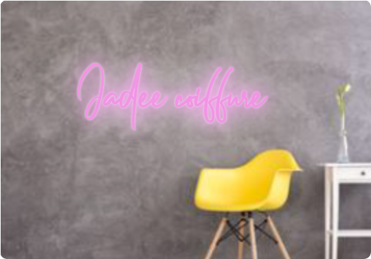 Custom text: Jadee coiffure