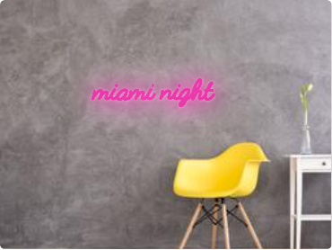 Custom text: miami night
