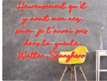 Custom text: Heureusement qu