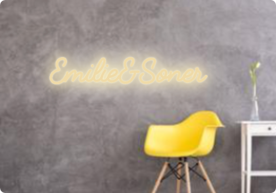 Custom text: Emilie&Soner