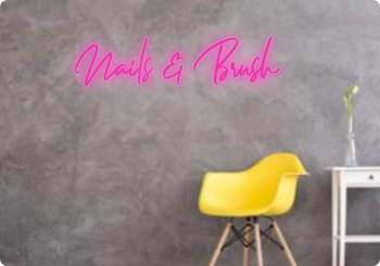 Custom text: Nails & Brush