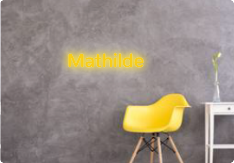 Custom text: Mathilde
