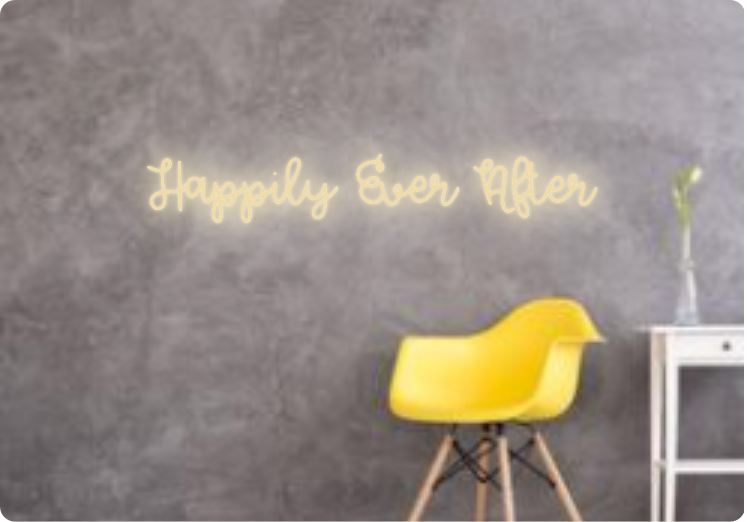 Custom text: Happily Ever After