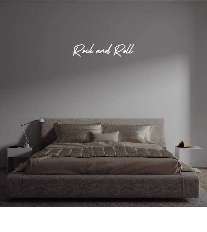 Custom text: Rock and Roll