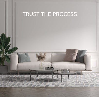 Custom text: TRUST THE PROCESS