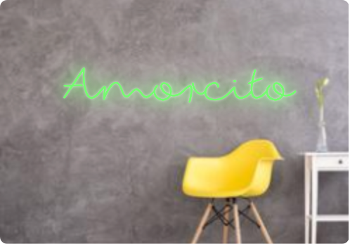 Custom text: Amorcito