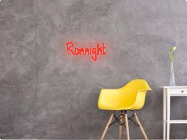 Custom text: Ronnight