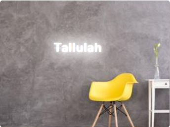 Custom text: Tallulah