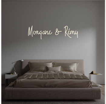 Custom text: Morgane & Rémy