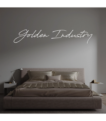 Custom text: Golden Industry
