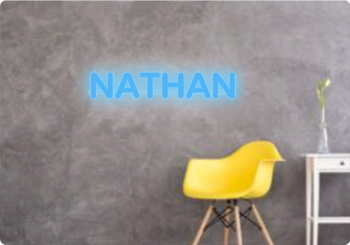 Custom text: NATHAN
