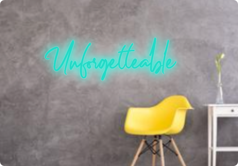 Custom text: Unforgetteable