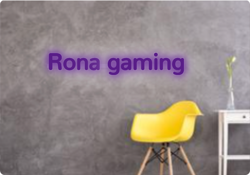Custom text: Rona gaming