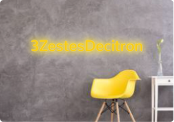 Custom text: 3ZestesDecitron