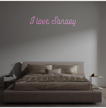 Custom text: I love Sanary