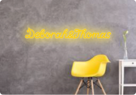 Custom text: Deborah&Thomas