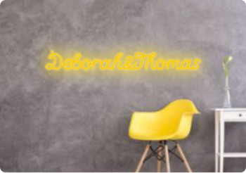 Custom text: Deborah&Thomas