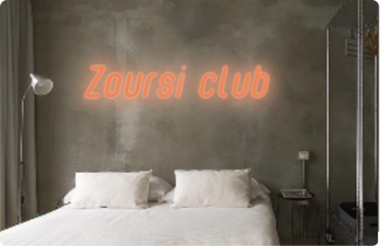 Custom text: Zoursi club