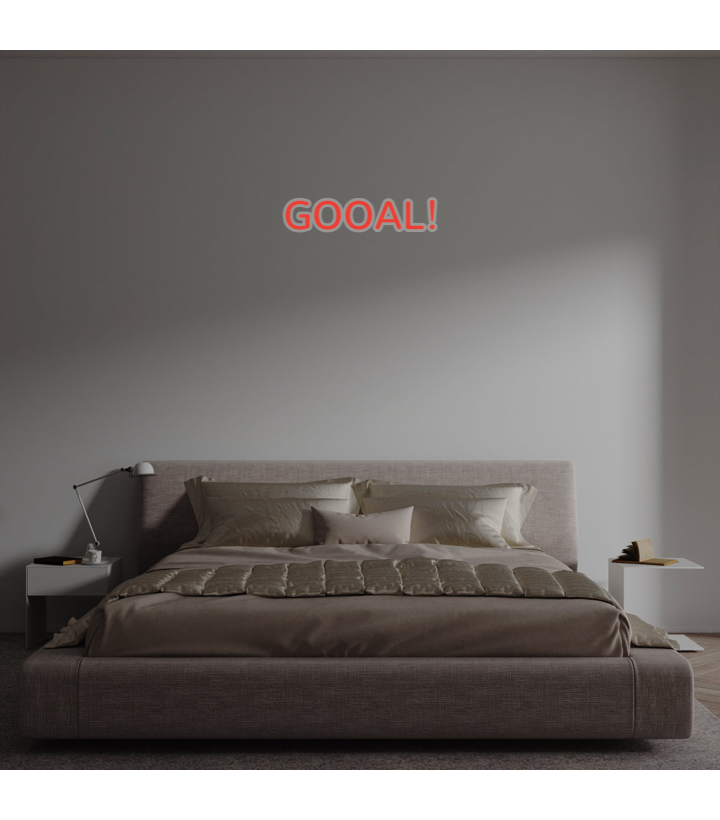 Custom text: GOOAL!