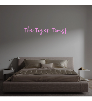 Custom text: The Tiger Twist