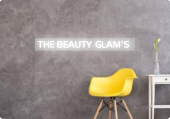 Custom text: THE BEAUTY GLAM