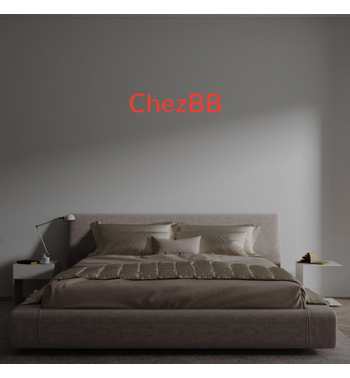 Custom text: ChezBB