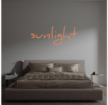 Custom text: sunlight