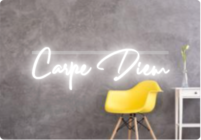 Custom text: Carpe Diem